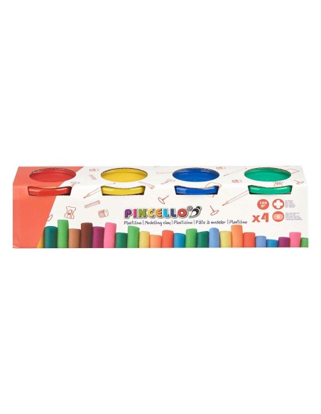 Modelling Clay Game Pincello 502 Yellow Blue Red Green (12 Units)
