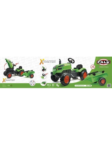 Pedal Tractor Falk Xtractor 2048AB Green