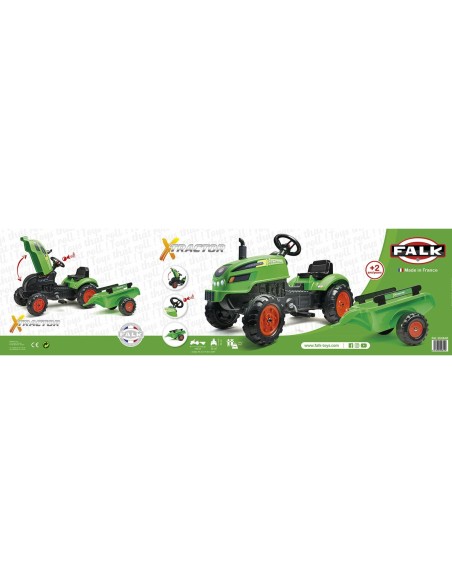 Pedal Tractor Falk Xtractor 2048AB Green