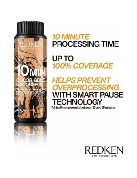 Permanent Dye Redken Color Gels Lacquers Minutos 3 x 60 ml Nº 6ABN-6.19 (3 Units)