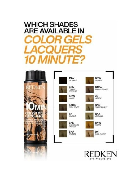 Permanent Dye Redken Color Gels Lacquers Minutos 3 x 60 ml Nº 6ABN-6.19 (3 Units)