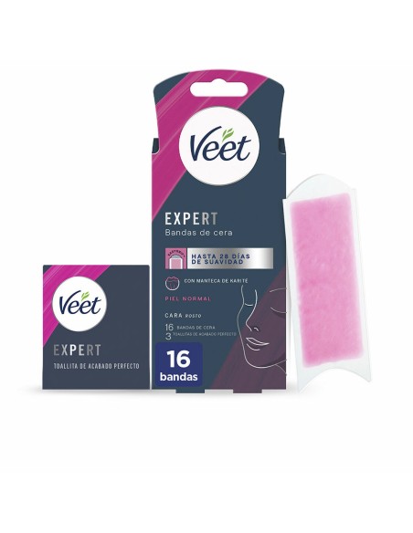 Facial Hair Removal Strips Veet Expert (16 Units)