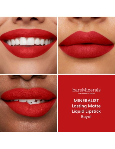 Liquid lipstick bareMinerals Mineralist Royal 4 ml