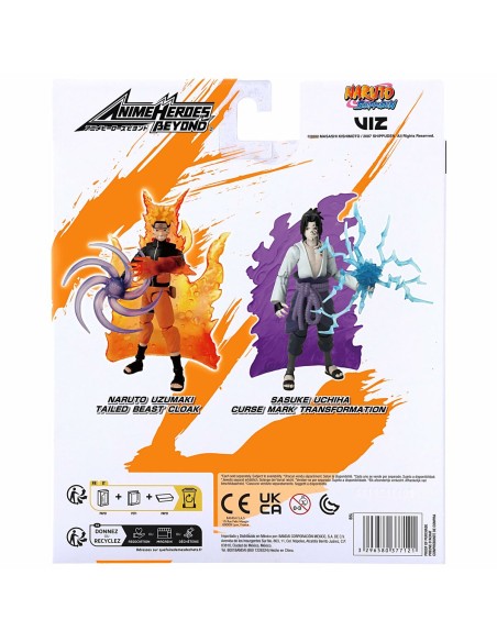 Action Figure Naruto Shippuden Bandai Anime Heroes Beyond: Sasuke Uchiha 17 cm