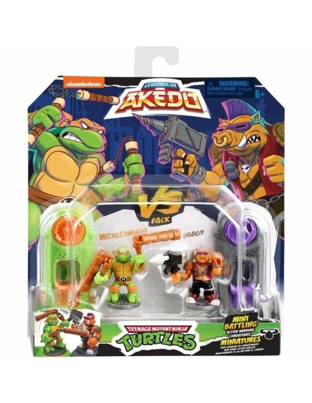 Combat figures Teenage Mutant Ninja Turtles Legends of Akedo: Michelangelo vs Evil Bepop