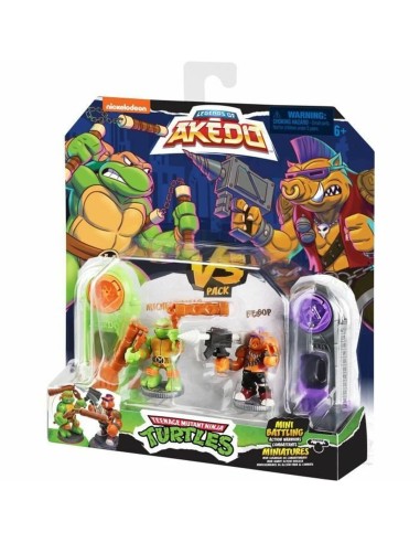 Combat figures Teenage Mutant Ninja Turtles Legends of Akedo: Michelangelo vs Evil Bepop