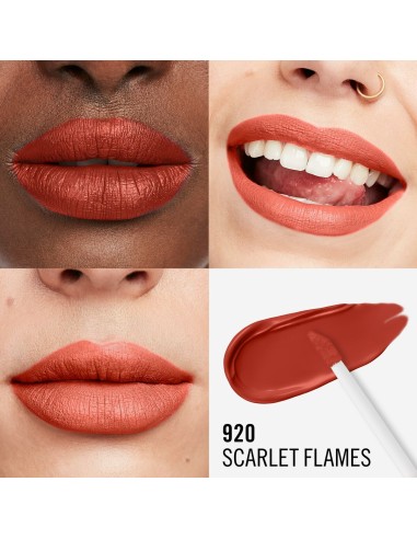 Liquid lipstick Rimmel London Lasting Mega Matte Nº 920 Scarlet Flames 7,4 ml