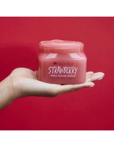 Body Exfoliator Tree Hut   Strawberry Sugar 510 g