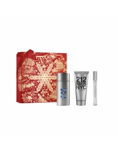Women's Perfume Set Carolina Herrera 212 NYC MEN EDT 3 Pieces