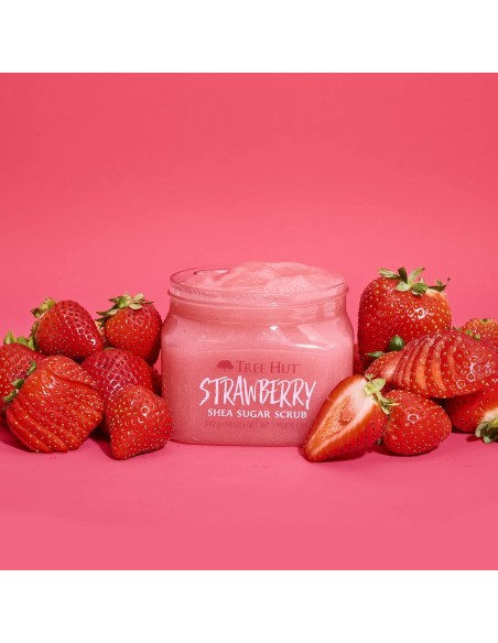 Body Exfoliator Tree Hut   Strawberry Sugar 510 g