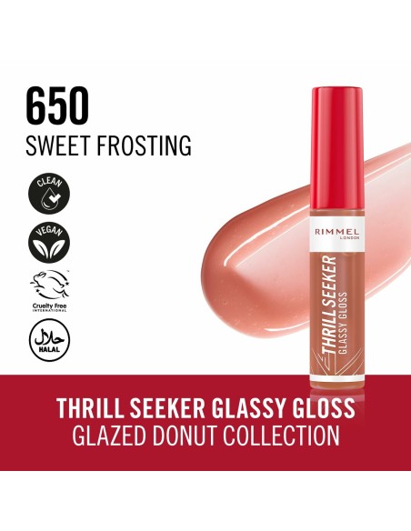 Lip-gloss Rimmel London THRILL SEEKER Nº 650-Sweet Frosting 6 ml