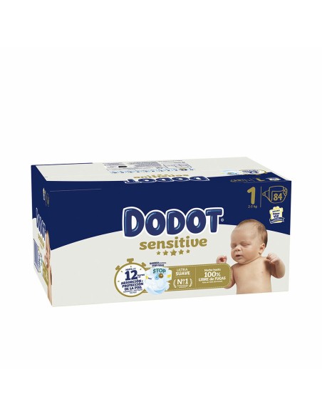Disposable nappies Dodot Sensitive 1 84 Units