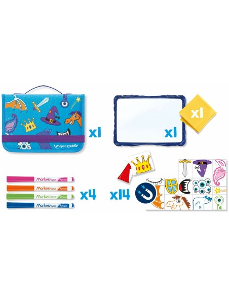 Drawing Set Maped Travel Board 20 Pieces