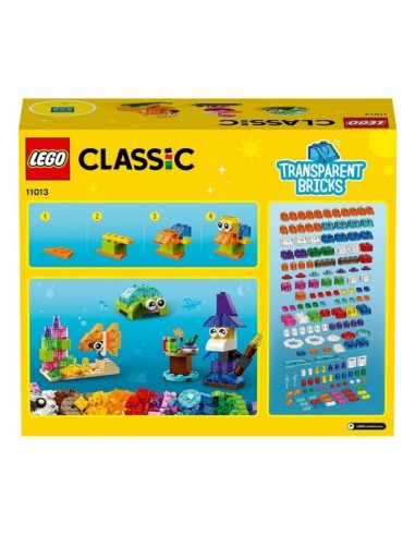 Construction set Classic Transparent Bricks Lego 11013 Multicolour