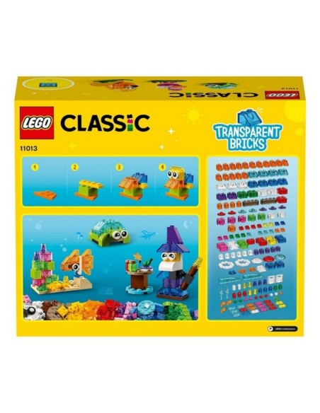 Construction set Classic Transparent Bricks Lego 11013 Multicolour