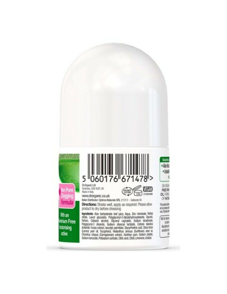 Roll-On Deodorant with Aloe Vera Bioactive Skincare Dr.Organic (50 ml)