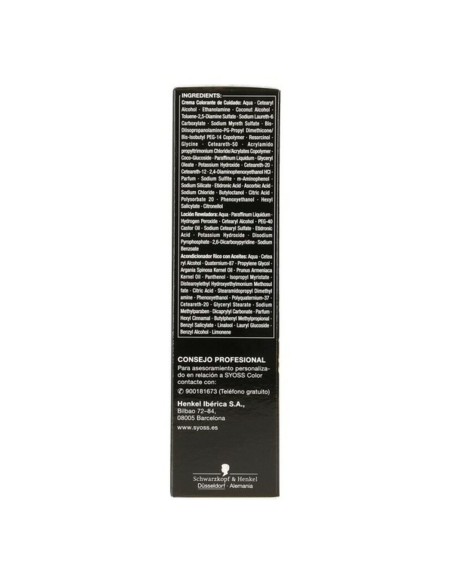 Permanent Dye   Syoss Olio Intense Ammonia-free Nº 1,10 Black Intense