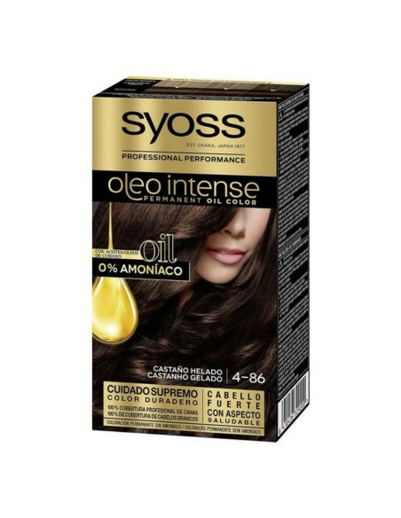 Permanent Dye   Syoss Olio Intense Ammonia-free Nº 4,86 Frozen Chestnut