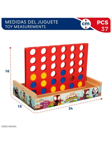 4 in a Row Spidey 24 x 16 x 15 cm (6 Units)