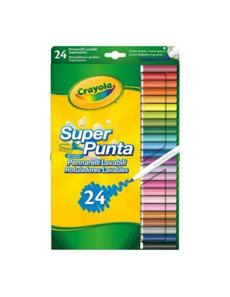 felt-tip pens Crayola B01BF6F20K Washable (24 uds)