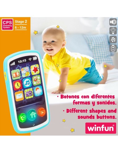 Toy telephone Winfun 7,5 x 14 x 2 cm (6 Units)