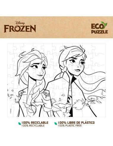 Child's Puzzle Frozen Double-sided 60 Pieces 70 x 1,5 x 50 cm (12 Units)