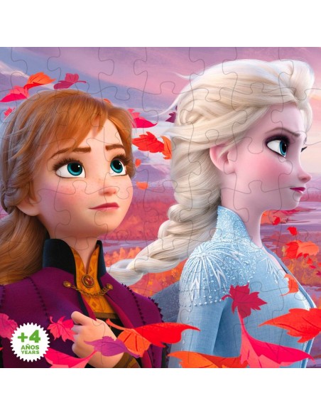Child's Puzzle Frozen Double-sided 60 Pieces 70 x 1,5 x 50 cm (12 Units)