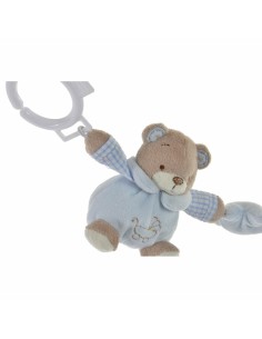 Fluffy toy DKD Home Decor White Sky blue Light Pink Metal Children's Bear 30 x 40 cm 68 x 6 x 9 cm (3 Pieces) 2