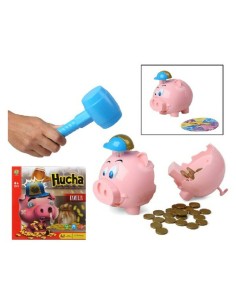 Educational Game Piggy bank Spanish Pink (27 x 27 cm)