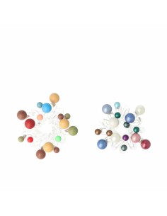 Hair ties Inca   Multicolour Little balls (2 Pieces)