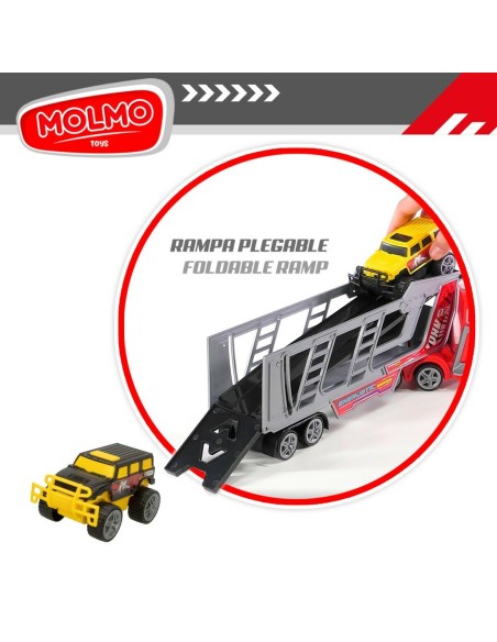 Vehicle Carrier Truck Colorbaby 47 x 13 x 8 cm (4 Units) 3 Pieces Friction