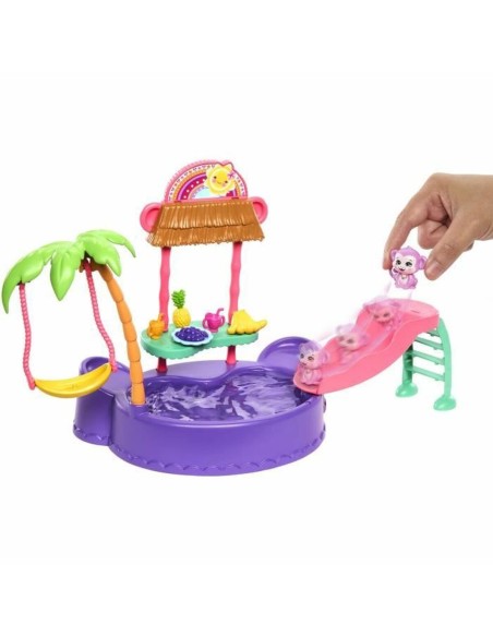 Set of Dolls Enchantimals PISCINE DES SINGES