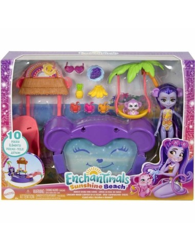 Set of Dolls Enchantimals PISCINE DES SINGES