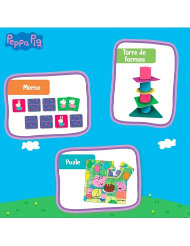 Educational Game Peppa Pig Edu Games Collection 24,5 x 0,2 x 24,5 cm (6 Units) 10-in-1