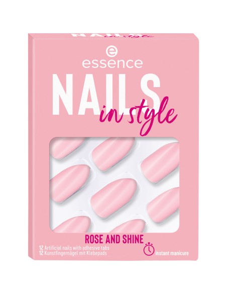 False nails Essence Nails In Style 12 Pieces Nº 14-rose and shine