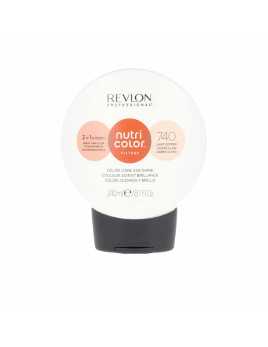 Permanent Dye Nutri Color Filters Light Copper Revlon Nutri Color Nº 740 240 ml