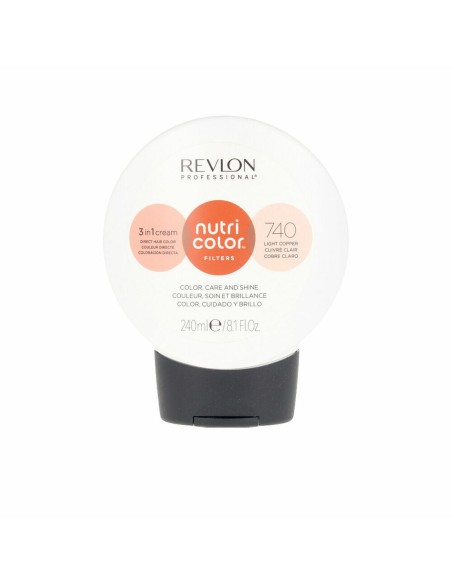 Permanent Dye Nutri Color Filters Light Copper Revlon Nutri Color Nº 740 240 ml