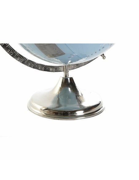 Globe DKD Home Decor Blue Silver PVC Aluminium 33 x 33 x 44 cm