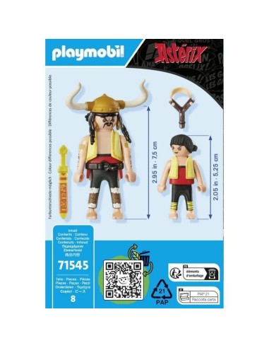 Playset Playmobil Asterix 71545 8 Pieces