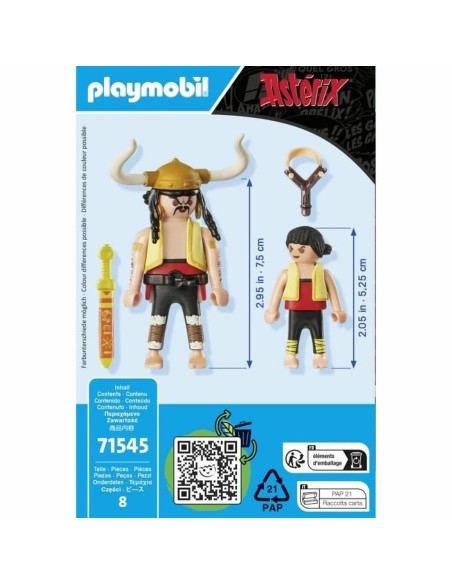 Playset Playmobil Asterix 71545 8 Pieces