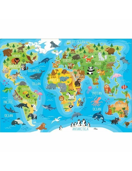 Puzzle Educa Animals Map (150 pcs)