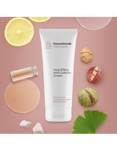Heat Effect Anti-cellulite Cream Kombucha Vibewarm InnovaGoods 200 ml