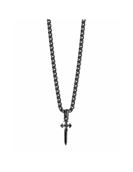 Men's Necklace Guess JUMN04024JWBKT-U Cross