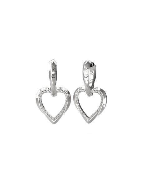 Ladies' Earrings Guess JUBE04617JWRHT-U Silver