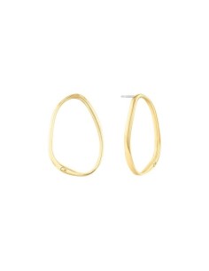 Ladies' Earrings Calvin Klein SCULPTURAL Stainless steel Golden