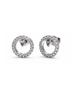 Ladies' Earrings Guess JUBE04655JWRHT-U Silver