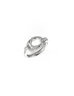 Ladies' Ring Guess JUBR04513JWRH56 Silver 16