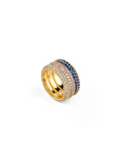 Ladies' Ring Guess JUBR05140JWYGBL52 12 Golden Blue