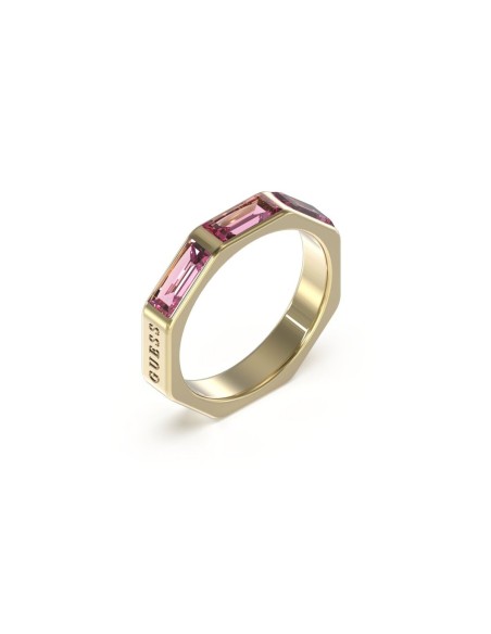 Ladies' Ring Guess JUBR03174JWYGFC52 12 Golden Pink