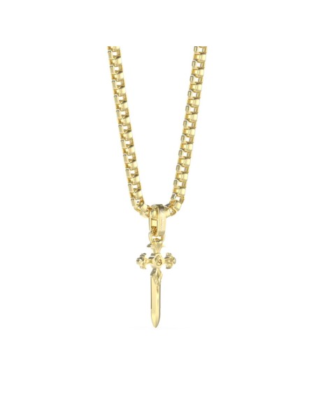 Men's Necklace Guess JUMN04024JWYGT-U Cross